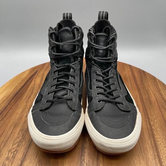 Vans Off The Wall High Ultracush Shoes Mens Size 7 Black Suede Skate Walking - Picture 2 of 8